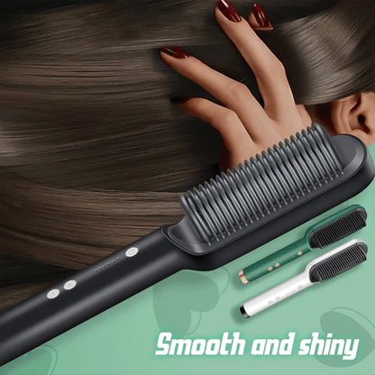 Electric Hair Straightener Comb Brush – Salon Style in Minutes