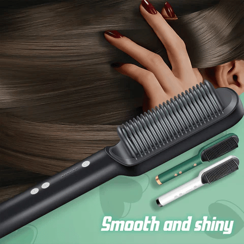 Electric Hair Straightener Comb Brush – Salon Style in Minutes