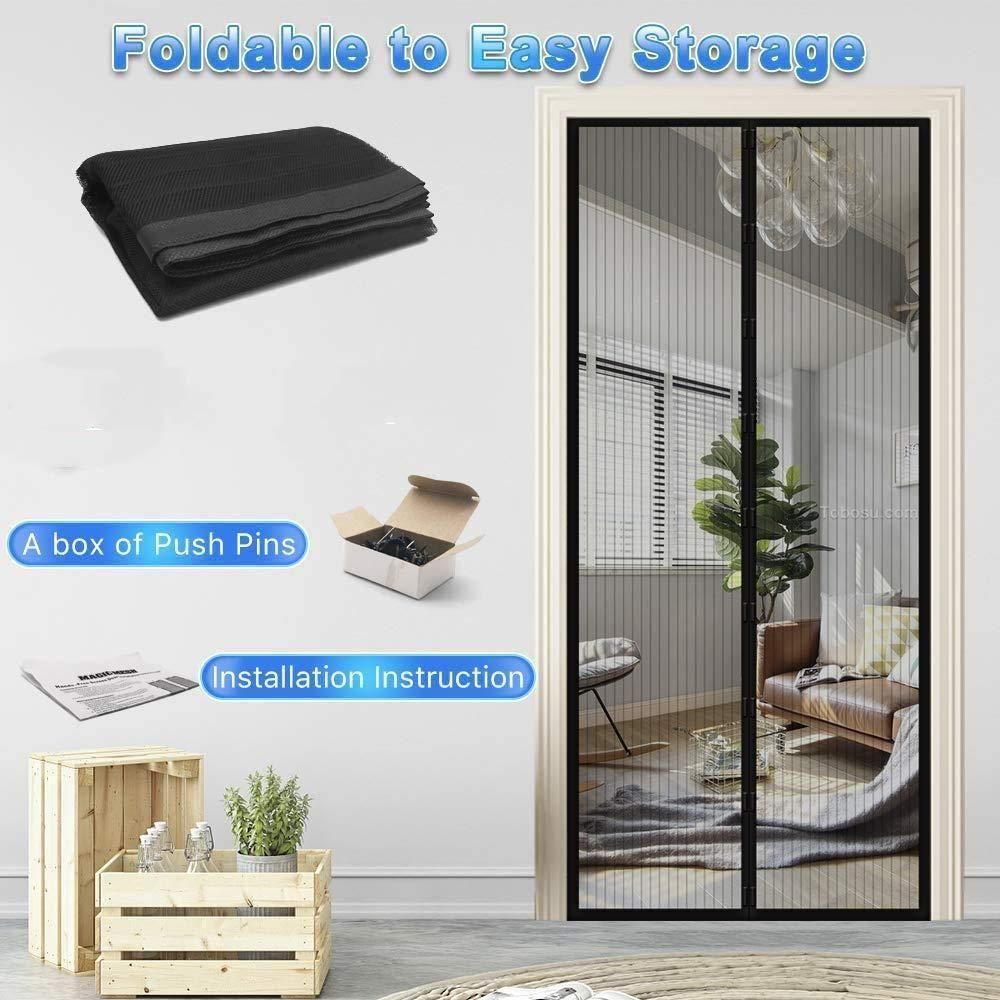 🦟 Magnetic Anti-Mosquito Door Mesh Curtain – Auto Closing Insect Protection Screen
